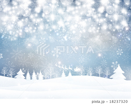 雪 クリスマス サンタ 背景 のイラスト素材 1373