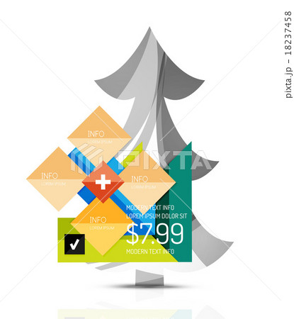 Merry Christmas tree with infographics 18237458