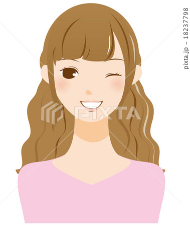 ウインクする女性 18237798