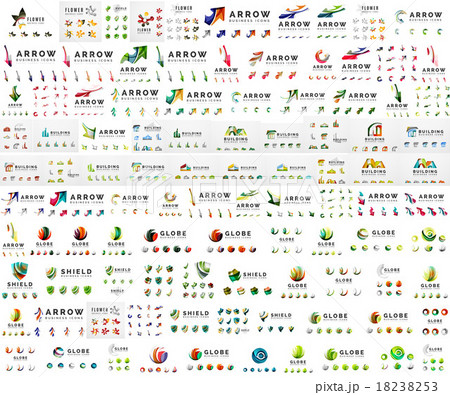 Company logo mega collection. Various universal 18238253