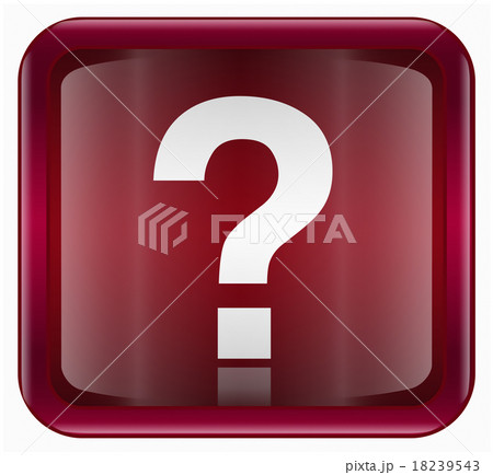 Help icon dark red, isolated on white background 18239543