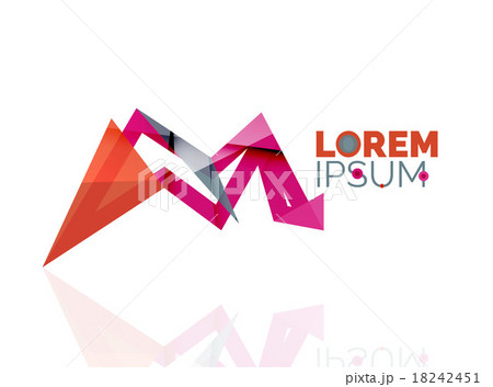 Logo, abstract geometric business icon 18242451