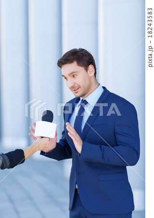Young gentleman is not willing to speak. Young gentleman is not willing to speak. 18243583