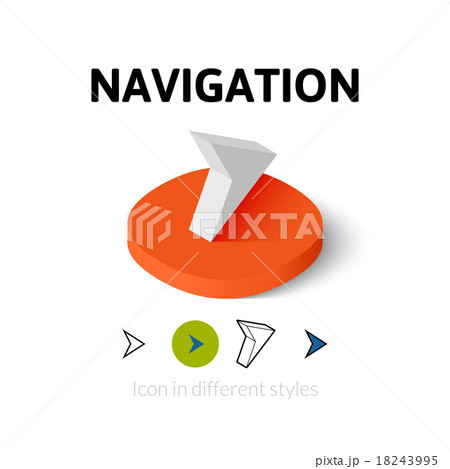 Navigation icon in different style 18243995