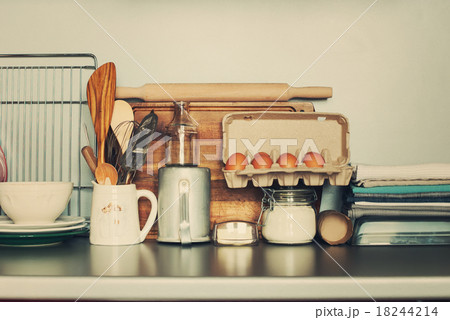 Table Ware, Different Grocery Stuff on Kitchen 18244214