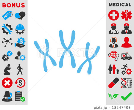 Chromosomes Icon Chromosomes Icon 18247403
