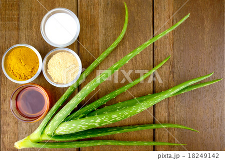 Facial Treatment Recipe with Fresh Aloe Vera. Facial Treatment Recipe with Fresh Aloe Vera. 18249142