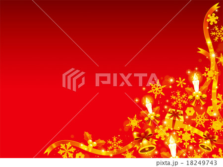 クリスマス 背景 赤のイラスト素材