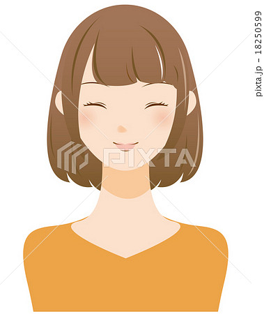 笑う女性のイラスト素材 18250599 Pixta