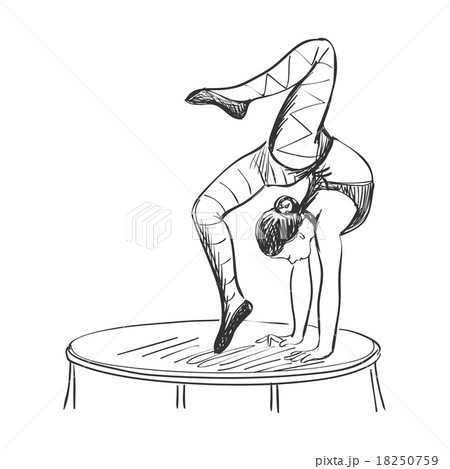 doodle circus acrobat doodle circus acrobat 18250759