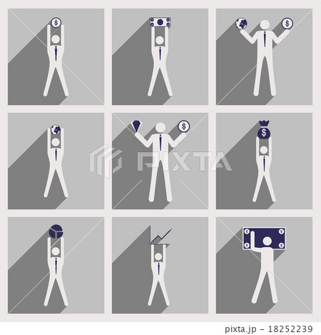 Modern flat icons vector collection Stick Figure 18252239