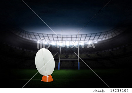 Composite image of rugby ball 18253192