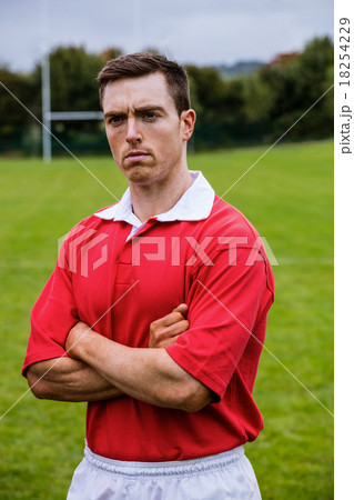 Tough rugby player ready to play Tough rugby player ready to play 18254229