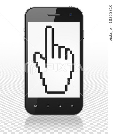 Social network concept: Smartphone with Mouse Social network concept: Smartphone with Mouse 18255810
