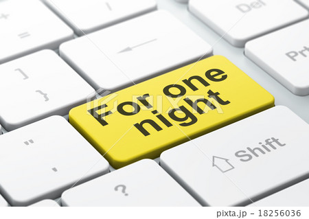 Vacation concept: For One Night on computer 18256036