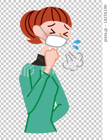 A woman with a cold 18256190
