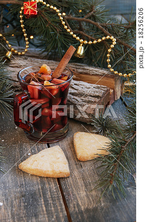 cup of hot chocolate with marshmallows and a scarf cup of hot chocolate with marshmallows and a scarf 18256206