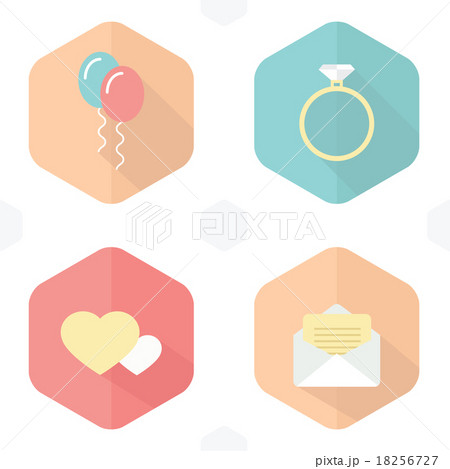 wedding symbols, icons, infographic 18256727