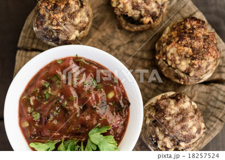 mushrooms with meat mushrooms with meat 18257524