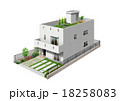 2階建て屋上庭園付パース 18258083