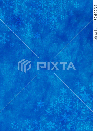 雪の結晶-青空間-淡 雪の結晶-青空間-淡 18260239