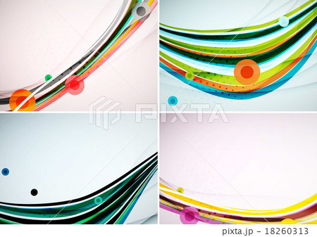 Set of abstract backgrounds. Elegant colorful 18260313