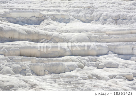 Pamukkale white mountain in Turkey in the middle o 18261423