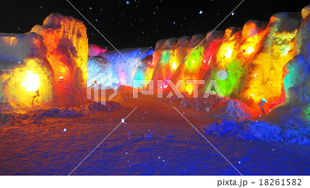 氷濤まつりのイルミネーション 18261582