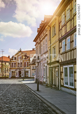 street with half timbered houses 18264867
