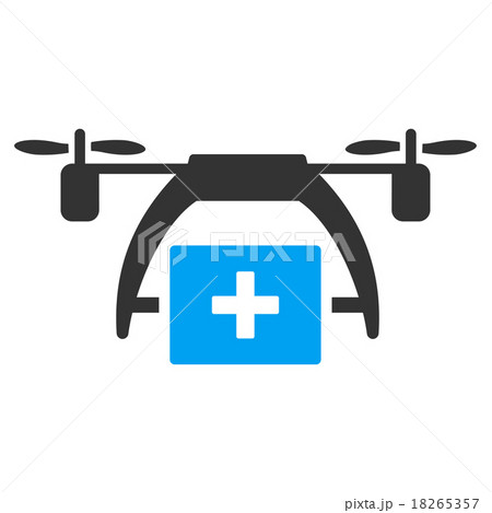 First Aid Drone Flat Icon 18265357