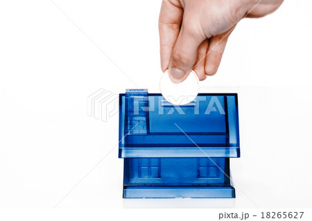 Blue money boxe - house 18265627