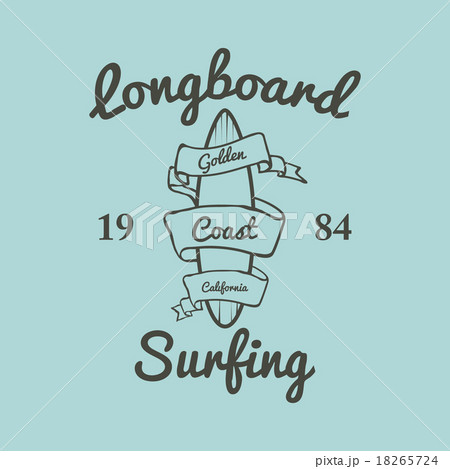Longboard surfing typography, t-shirt graphics Longboard surfing typography, t-shirt graphics 18265724