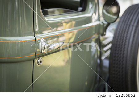 Detail Abstract of Vintage Car Door and Handle Detail Abstract of Vintage Car Door and Handle 18265952