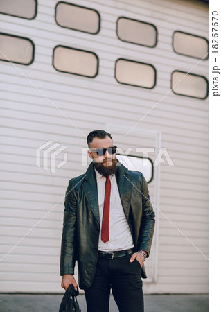 business man outside business man outside 18267670