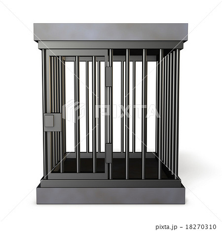 鉄格子を描いた3Dレンダリング画像　 18270310