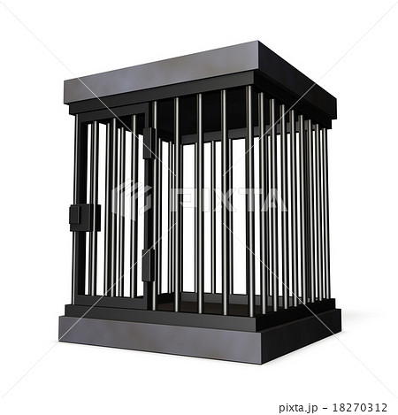 鉄格子を描いた3Dレンダリング画像　 18270312