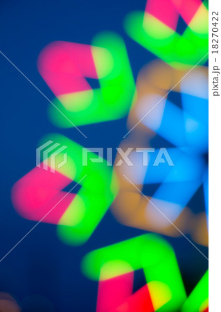 Blur Colorful bokeh at temple in Thailand 18270422