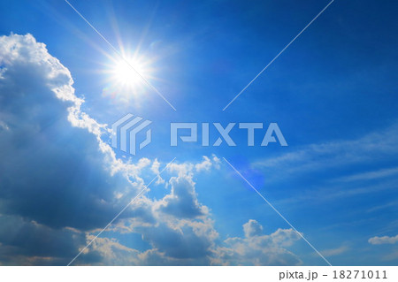 太陽と青空と白雲 太陽と青空と白雲 18271011