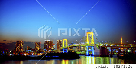 Panaroma of illuminated Tokyo Night lights Concept Panaroma of illuminated Tokyo Night lights Concept 18271526