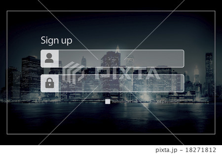 Sign Up Registration Password Privacy Security Concept Sign Up Registration Password Privacy Security Concept 18271812