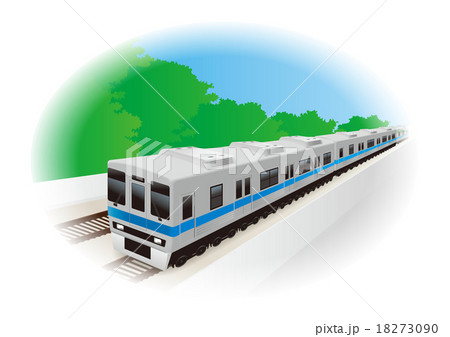 電車イラスト 背景ありa のイラスト素材