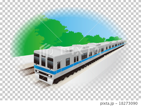 電車イラスト(背景ありA) 電車イラスト(背景ありA) 18273090