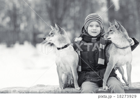 children and dogs concept of friendship loyalty 18273929