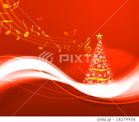 クリスマスツリーと譜面 クリスマスツリーと譜面 18274456