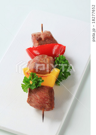 Juicy pork skewer 18277652