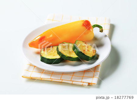 Roasted pepper and zucchini 18277769