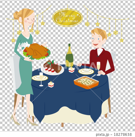 A couple doing a Christmas party 18278638