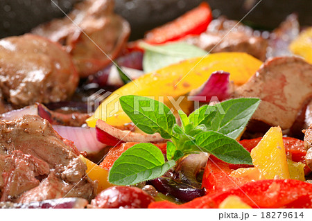Chicken liver stir fry 18279614