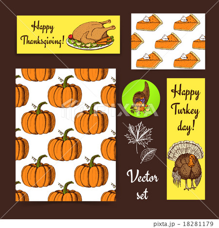 Sketch Thanksgiving set 18281179