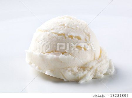 Scoop of white ice cream Scoop of white ice cream 18281395